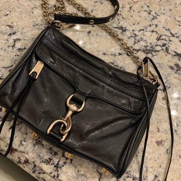 Rebecca Minkoff Black Leather Crossbody - Picture 1 of 1